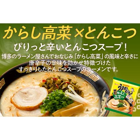 食品 3箱買い 90食分 博多っ子 超定番 うまかっちゃん 辛子高菜 とんこつ味