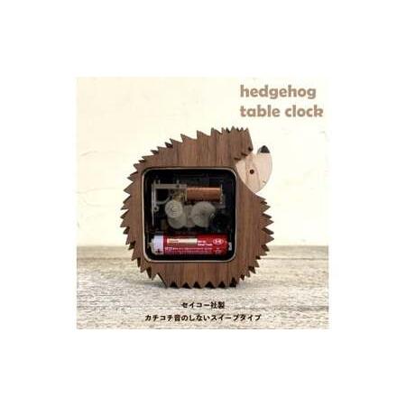 ふるさと納税 【ふるさと納税】＜ハリネズミの置き時計 ＞木工品 コンパクト uｍ 木工房ゆうむ インテリア グッズ 置く 木の時計 連続秒針 スイ.. 高知県佐川町_3
