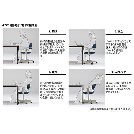 ふるさと納税 オフィスチェア イトーキ バーテブラ03 【ファーン】 【EI138W】 オフィス チェア 日本製 滋賀県近江八幡市_3