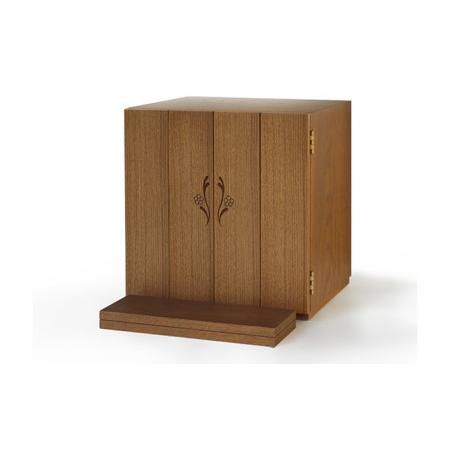 ふるさと納税 ミニ 仏壇 モダン フラワー LB色 仏具 お供え 供養 台置き 木製 インテリア 家具 コンパクト ウォールナット 日本製 藤枝家具 村上.. 静岡県藤枝市 その他家具、インテリア