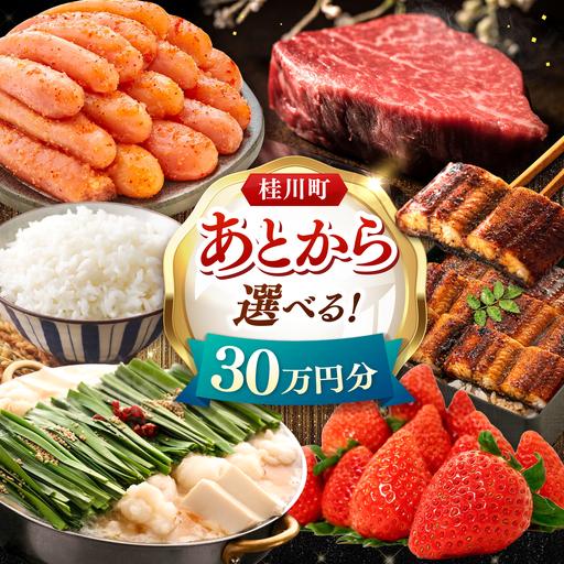 ふるさと納税 [あとから選べる]桂川町ふるさとギフト 30万円分 [ADBV009] 選べる セレクト カタログ 定期便 肉 フルーツ 福岡県桂川町