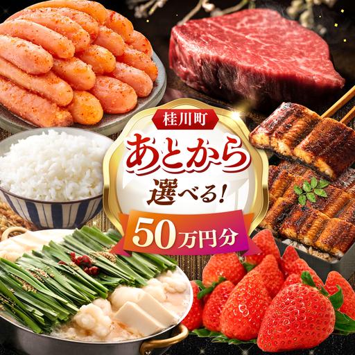ふるさと納税 [あとから選べる]桂川町ふるさとギフト 50万円分 [ADBV010] 選べる セレクト カタログ 定期便 肉 フルーツ 福岡県桂川町
