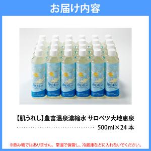 ふるさと納税 豊富温泉 濃縮温泉水 サロベツ大地恵泉 (500ml×24本) 北海道豊富町の画像
