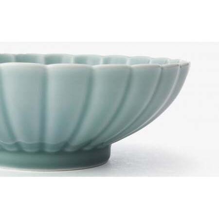 ふるさと納税 有田焼 青磁 菊割セット【深川製磁】食器 器 うつわ 和