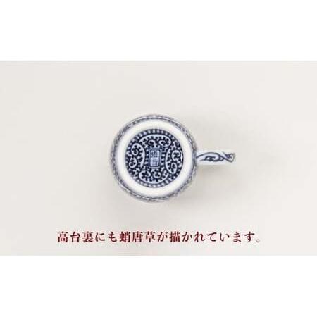 ふるさと納税 有田焼 蛸唐草 マグカップ (大)【道雪窯】食器 器 うつわ 染付 手書き たこ唐草 タコ唐草 A45-299 佐賀県有田町の画像