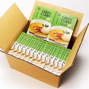 ふるさと納税 美味安心グリーンカレーレトルト 15箱_惣菜・加工品 カレー  _【1555430】 千葉県いすみ市の画像