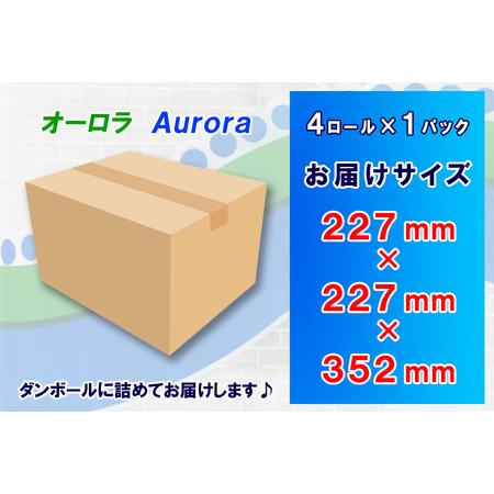 ふるさと納税 定期便 【全12回】 毎月お届け トイレットペーパー ダブル オーロラ 4R×1P(4個) 日用品 エコ 防災 備蓄 消耗品 生活雑貨 生活.. 静岡県富士市の画像