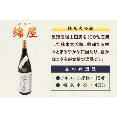 ふるさと納税 【日本酒・飲み比べセット】宮城・栗原3酒蔵の「綿屋・栗駒山・萩の鶴・日輪田」720ml×5本 純米大吟醸 宮城県栗原市_2