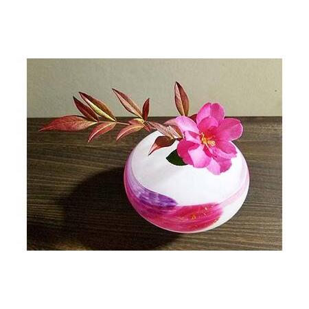 ふるさと納税 【ギフト用】花器「飛花」＜ガラス作家 松尾具美＞ F6L-1262 山口県山陽小野田市_1
