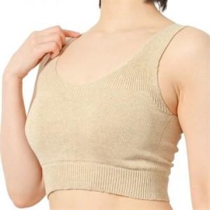 ふるさと納税 日本製 オーガニックコットン ゆったりブラ (パット付) 無縫製 ナチュラル(6681-S7365)_装飾品・工芸品 女性・レディース 洋服.. 奈良県大和高田市