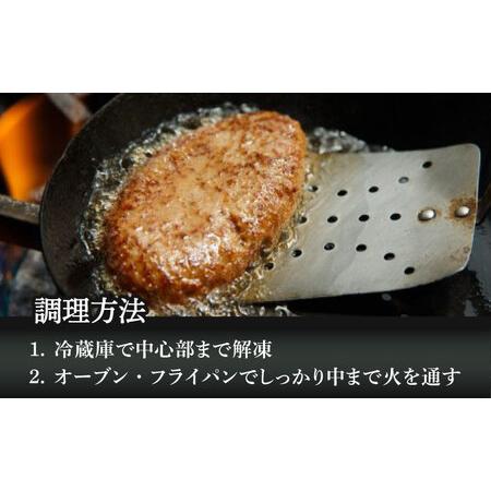 ふるさと納税 【6回定期便】手ごねハンバーグ 4個 /フレンチキッチン プルミエ[UCF013] 牛肉ハンバーグ 佐賀県武雄市_3