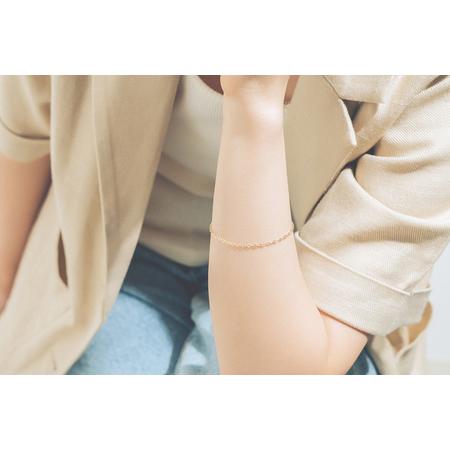 ふるさと納税 【L&Co.】K10 シンプルチェーンブレスレット (75-3315) 山梨県甲府市_2