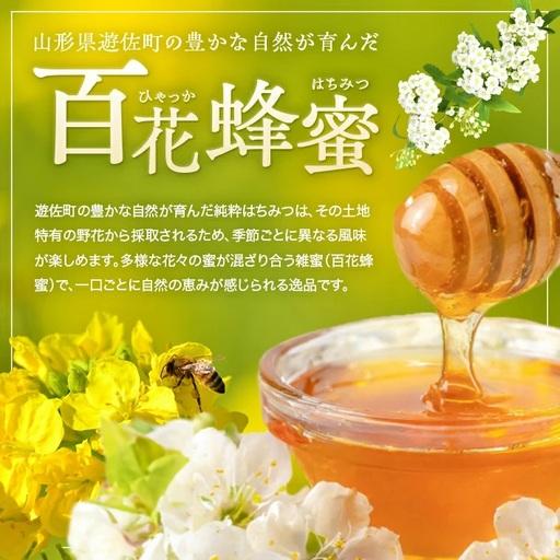 ふるさと納税 山形県遊佐町産 純粋はちみつ 430g 百花蜂蜜 生はちみつ