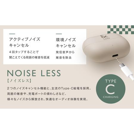 グレー ワイヤレスイヤホン カナル型 ふるさと納税 【＆Less】ワイヤレスイヤホン グレー カナル型