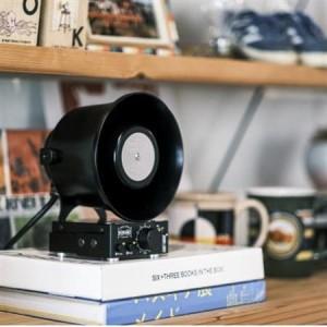 ふるさと納税 スタックアンプ/金属製ホーンスピーカー型(ブラック)NMP-1B3B_家電製品 TV・オーディオ・カメラ  _【1578568】 大阪府枚方市_2