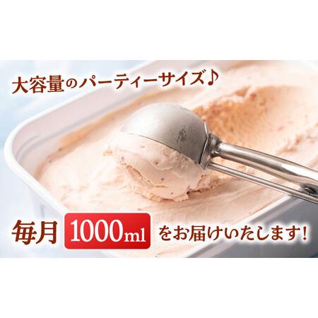ふるさと納税 【全3回定期便】福岡産 あまおう ジェラート 1000ml [ADBW048] あまおう ジェラート 福岡県桂川町の画像