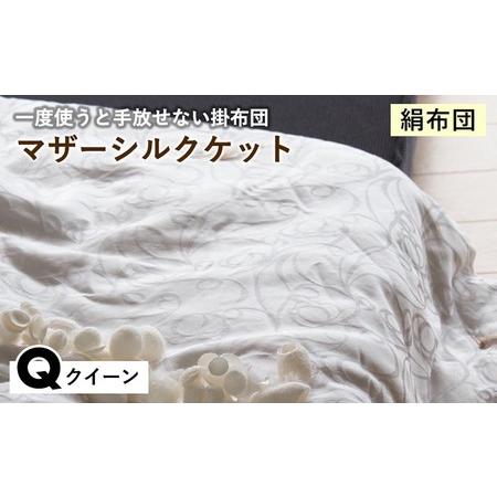 ふるさと納税 [絹布団]掛布団 マザーシルクケット クイーン 亀屋寝装センター 京都府亀岡市