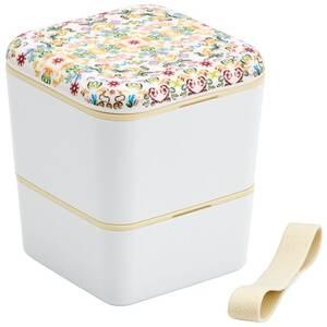 ふるさと納税 弁当箱 ランチボックス 弁当箱 レッド 2段 600ml 6-066 奈良県奈良市