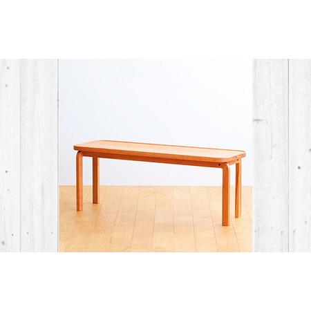 ふるさと納税 府中家具　COCCO Bench　チェリー　生地：ライトグレー No.1047-01 広島県府中市_2