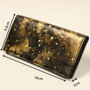 ふるさと納税 京都レザー　長財布　【金色:雅】【1564202】 愛知県岡崎市の画像