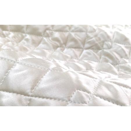 ふるさと納税 【アイボリー】シルクサテン100％ まくらパッドS【35×50cm】2枚組 枕パッド まくらパッド まくらカバー 大阪府阪南市