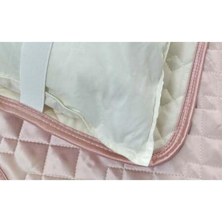 ふるさと納税 【ピンク】シルクサテン100％ まくらパッドS【35×50cm】2枚組 枕パッド まくらパッド まくらカバー 大阪府阪南市
