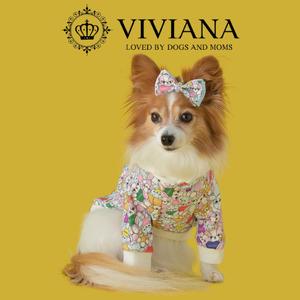 ふるさと納税 犬 服 ドッグウェア「VIVIANA」くま柄パーカー |犬用