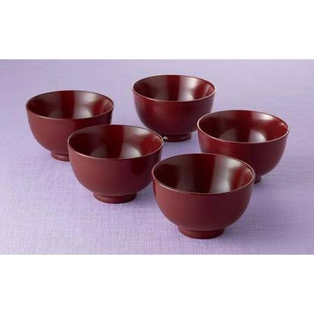 ふるさと納税 山中塗 汁椀5客揃 汁椀 日本製 伝統工芸 工芸品 F6P