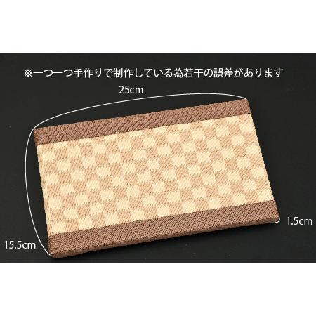 ふるさと納税 ミニたたみ 市松 ベージュ(H075114) 佐賀県神埼市の画像