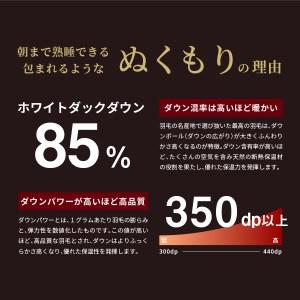 ふるさと納税 布団『Made in Fujiyoshida』羽毛掛けふとん ( シングル ) ブラウン 布団 山梨県富士吉田市_2