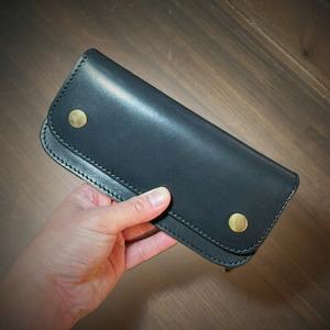 ふるさと納税 ラフテール【トラッカー　ロングウォレット】BK　　CW-TR-BK-L_装飾品・工芸品 財布 服飾小物 _【1584840】 茨城県ひたちなか市の画像
