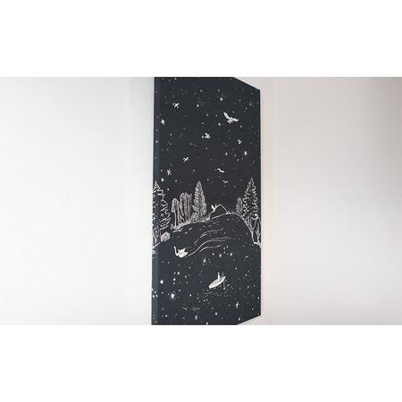 ふるさと納税 「星を釣る」ファブリックパネル 北海道 南富良野町 ファブリック パネル インテリア デザイン プリント 贈り物 ギフト 北海道南富良野町_3