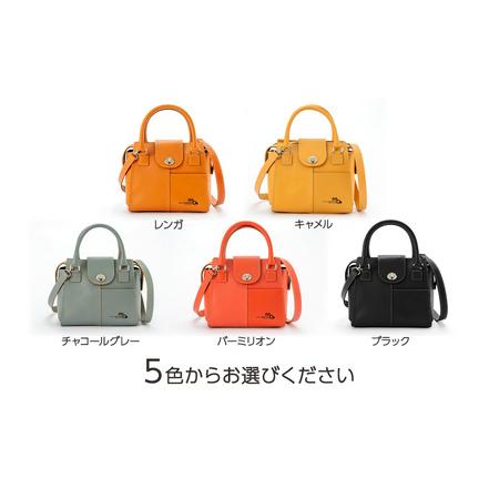 ふるさと納税 ショルダーバッグ 姫路レザーのミニボストン風ショルダーバッグ（A5サイズ） バッグ 鞄 カバン レザー 牛革 全5色 高級感 A5サイズ.. 兵庫県姫路市の画像