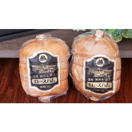 ふるさと納税 【お中元熨斗付き】 筑波ハム 代表商品 ロースハム 2個 合計 1000g 『常陸の輝き』 茨城県産 ブランド豚 銘柄豚 ( 茨城県共通返礼.. 茨城県桜川市_3
