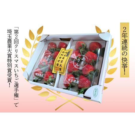 ふるさと納税 【先行予約】いちご あまりん 加須市産 250g入り&times;2パック 苺　あまりん 埼玉県加須市