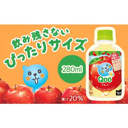 ふるさと納税 【定期便：全3回】ミニッツメイド Qoo りんごPET　280ml×24本【380081】 北海道恵庭市