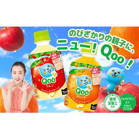 ふるさと納税 【定期便：全3回】ミニッツメイド Qoo りんごPET　280ml×24本【380081】 北海道恵庭市