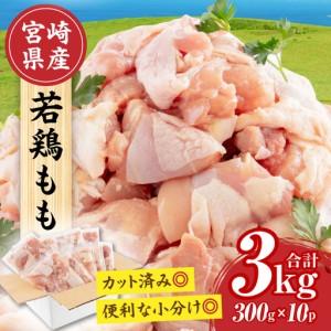 ふるさと納税 鶏肉 もも肉 鶏肉[宮崎県産 若鶏 3kg 300g×10P] 宮崎県宮崎市