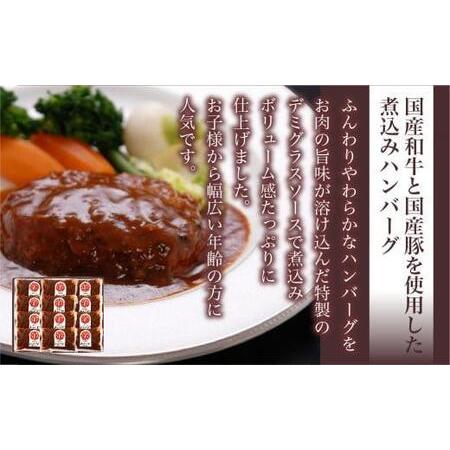 ふるさと納税 洋風煮込み ハンバーグ 12個セット キッチン飛騨 年内発送 飛騨ハム CQ007VC13｜高山市 ハンバーグ 岐阜県高山市