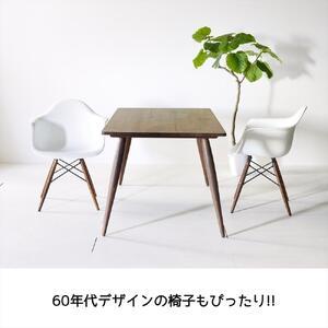 ふるさと納税 【北欧デザイン】ナインテーブル 180 ウォールナット 無垢材 国産 ミッドセンチュリー ダイニングテーブル 大川家具 福岡県大川市_2