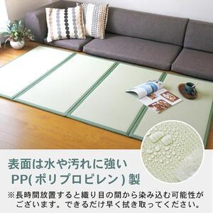 ふるさと納税 【国産】畳 マットレス【ダブル／赤銅色】約140×200糎 奥ふかさ:約1.3糎（最厚部）置き畳 社会的単位畳 4つ折れ 脂製 菌類打つ手 .. 岡山県岡山市