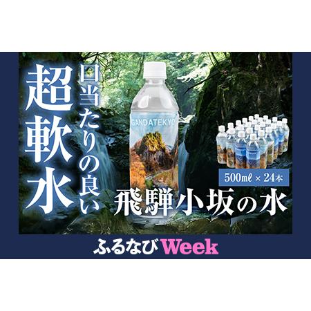 ふるさと納税 [ふるなびWEEK対象]飛騨小坂の水 天然水 超軟水 500ml×24本 [110-1g]FN-Limited-PR 岐阜県下呂市