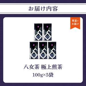 ふるさと納税 【2026年新茶】八女茶 極上煎茶 100g×5袋 茶 お茶 新茶 八女茶 煎茶 緑茶 極上 福岡県 八女市 068-022 福岡県八女市の画像