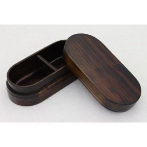 ふるさと納税 ◇紀州桧弁当箱 タイプ2 DBR ナノコート 弁当包みセット【ミズタマ】【TN107】 和歌山県和歌山市_1