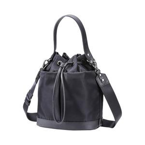 ふるさと納税 豊岡鞄 TUTUMU sacca Rich S4700RI ブラック/ 巾着型 2WAY BAG ショルダーバッグ 手提げバッグ ショルダベルト付き レディース 高.. 兵庫県豊岡市の画像