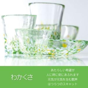 ふるさと納税 虹のスキャット【わかくさ】小皿（差しわたし11.5糎） 松ヶ岡玻璃産業 円錐小体県鶴岡市