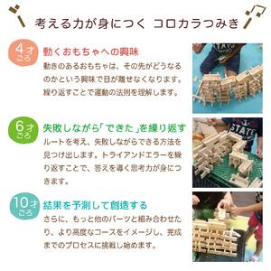 ふるさと納税 つみきのスタートセット からからつみき3種類セット100ピースギフトボックス入り 宮崎県三股町_4