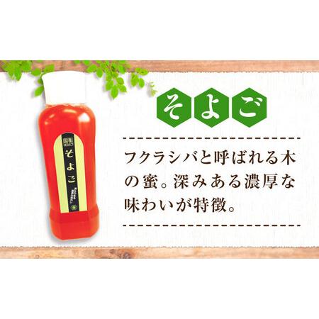 ふるさと納税 はちみつ チューブ2本セット（百花・そよご）各500g [APBO004] はちみつ 広島県三次市の画像