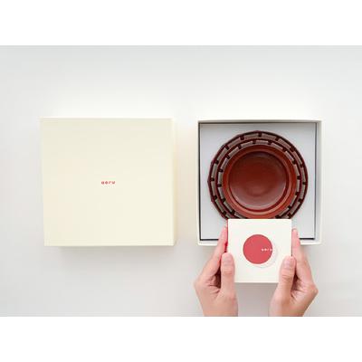 ふるさと納税 aeru 川連漆器のこぼしにくい器 深皿 べんがら 漆器 漆器 【(株)和える】[N5-15601] 秋田県湯沢市の画像