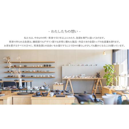 ふるさと納税 常滑焼急須　TAKASUKE　（kuro-3 横手左利き用） 常滑焼 急須 シンプルデザイン おしゃれ 焼き物 特産品 贈り物 プレゼント 高資陶.. 愛知県常滑市_3